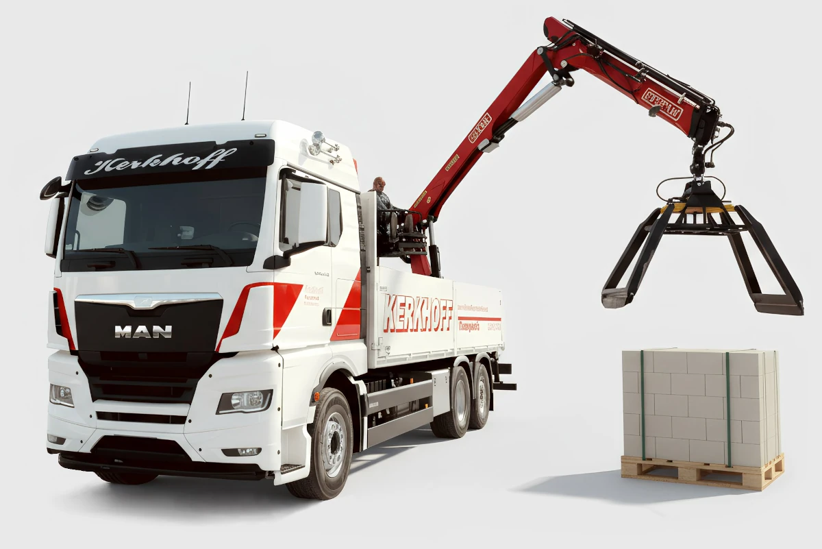 Kerkhoff Transporte - Baustoff Transport Nordwalde BG Kranwagen hero3