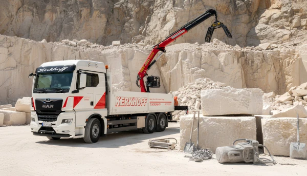 Kerkhoff Transporte - Baustoff Transport Nordwalde kran Kalksandstein1